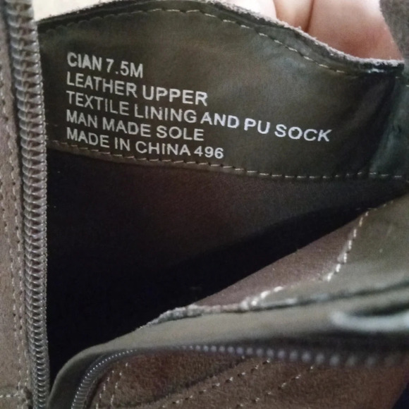 Steve Madden Womens Cian Leather Fringe Trim Booties Light Taupe Size 7.5 - Picture 6 of 7